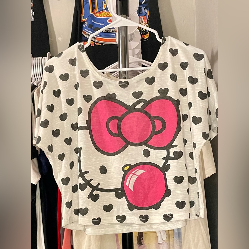 All Over Front Print T-Shirt - Hello Kitty (Large)